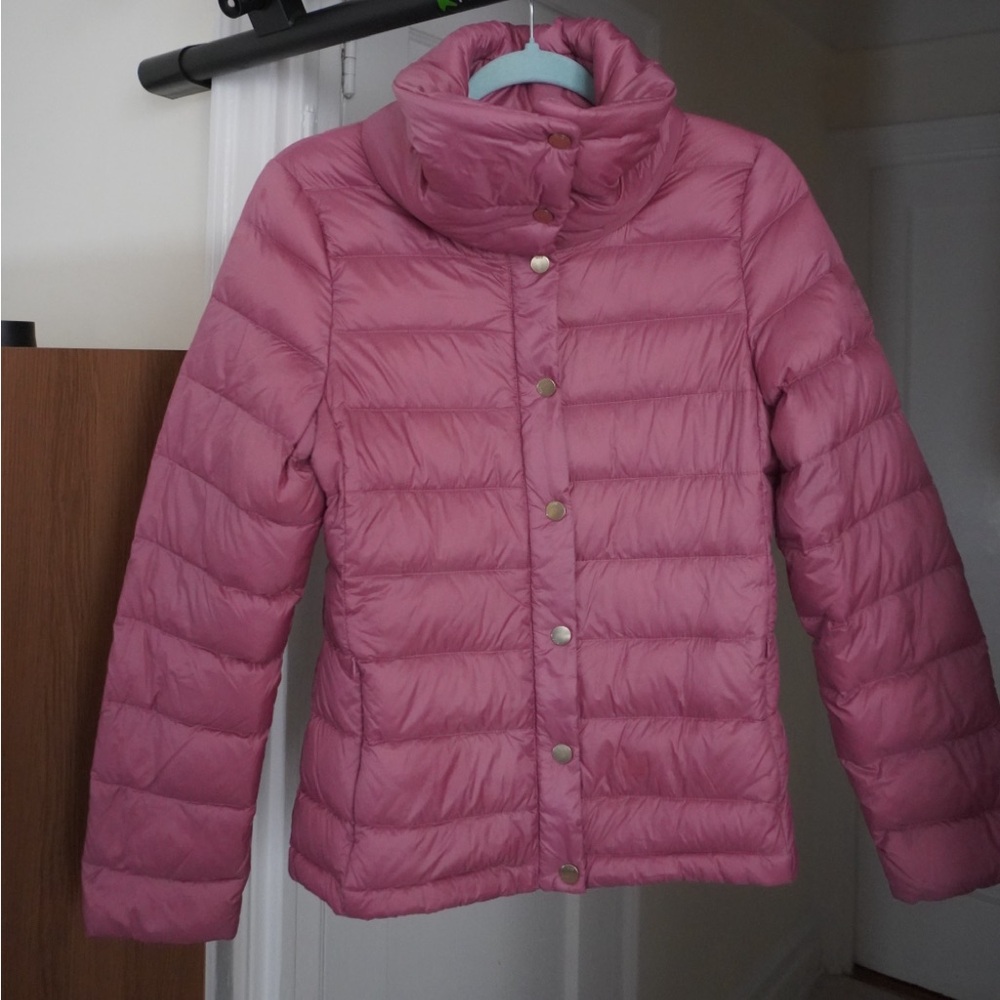 Elle Burgundy Puffer Jacket